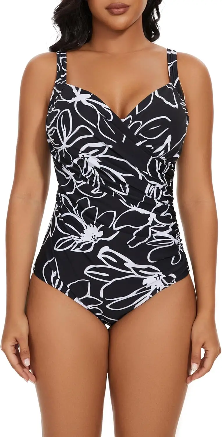 Luxy Trio Plus Size Swimsuit for Women One Piece Bathing Suit Ruched Tummy Control Swimwear
Luxy Trio Plus Size Swimsuit for Women One Piece Bathing Suit Ruched Tummy Control Swimwear