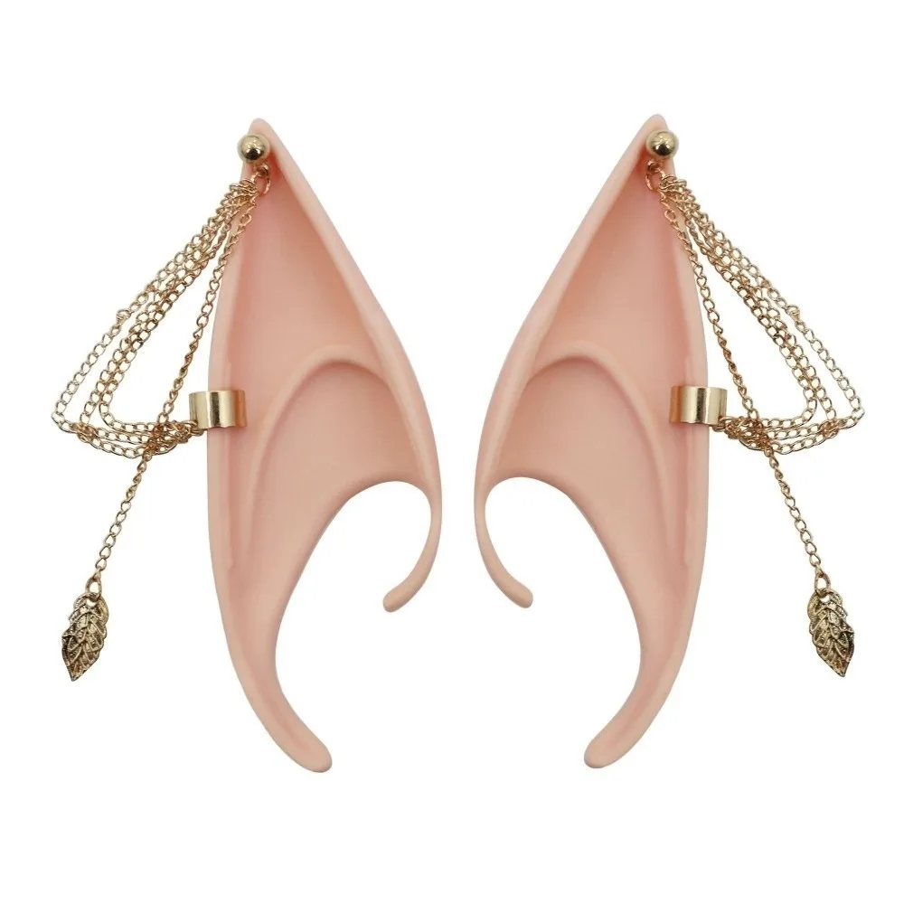 1pair Creative Latex Elf Ears with Earring Non-pierced False Ears Women Earrings Cross Ear Cuff Jewelry Cosplay Accessories
1pair Creative Latex Elf Ears with Earring Non-pierced False Ears Women Earrings Cross Ear Cuff Jewelry Cosplay Accessories