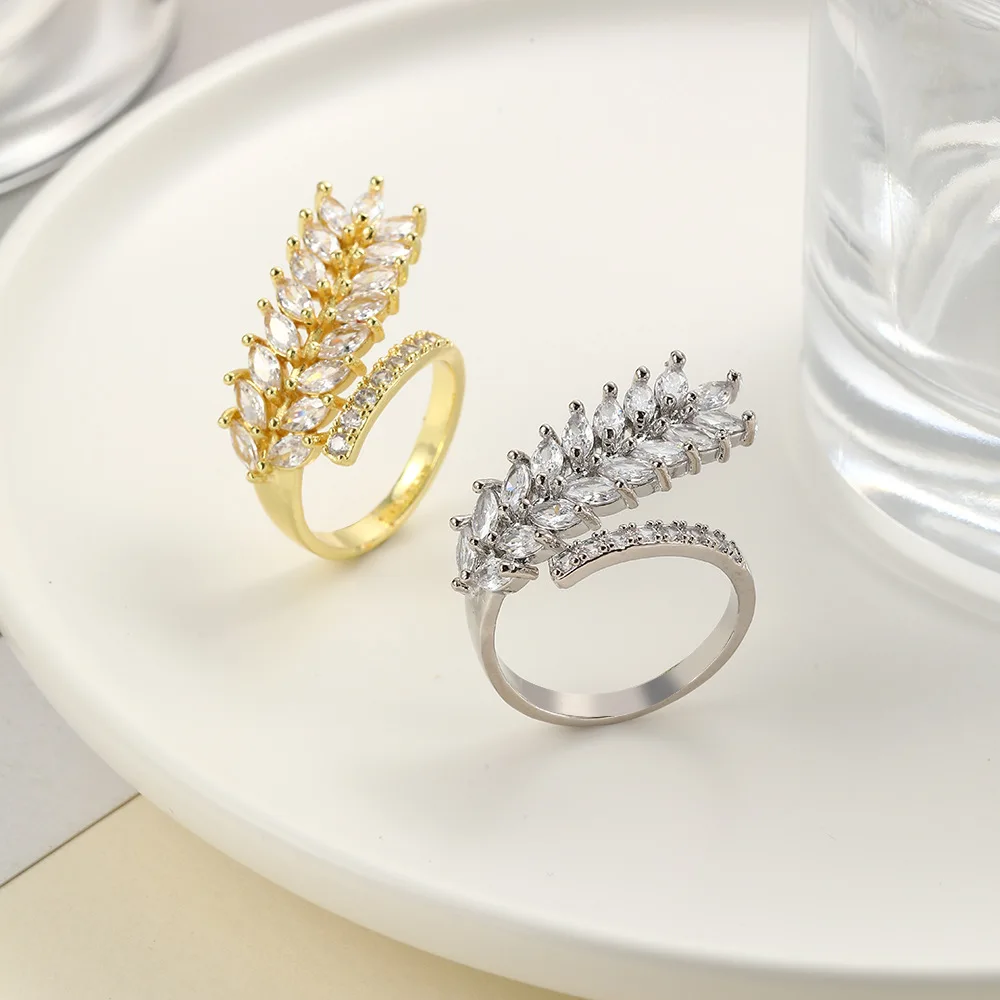 Fashion Personality Creative Copper Wheat Ear Adjustable Ring Women's Jewelry Light Luxury Charm Women's Party Wear
Fashion Personality Creative Copper Wheat Ear Adjustable Ring Women's Jewelry Light Luxury Charm Women's Party Wear
