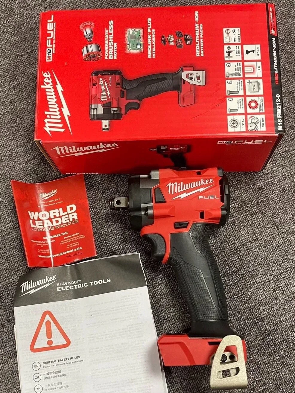 Milwaukee M18 FIW2F12-0 2855-20Cordless 1/2" Impact Wrench Body Only,NEW,TOOL ONLY
Milwaukee M18 FIW2F12-0 2855-20Cordless 1/2" Impact Wrench Body Only,NEW,TOOL ONLY