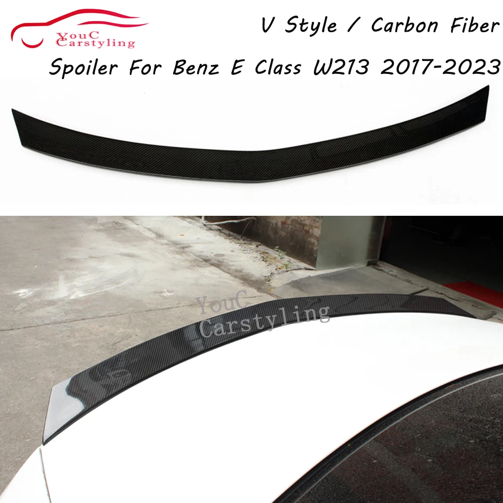 W213 V Style Spoiler For Benz E Class W213 E320 E260 E300 E63 Spoiler Carbon Fiber Material Car Rear Wing 2017-2023
W213 V Style Spoiler For Benz E Class W213 E320 E260 E300 E63 Spoiler Carbon Fiber Material Car Rear Wing 2017-2023