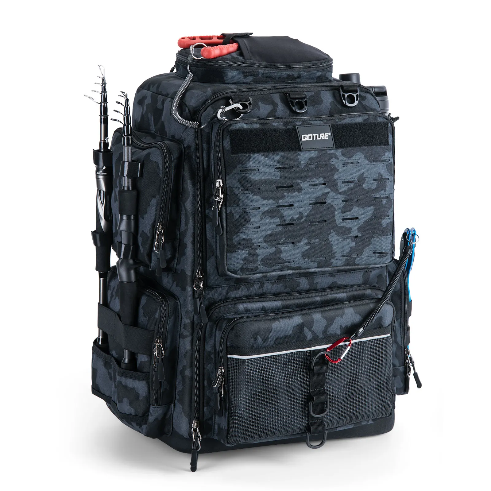 Goture 55*36*28cm Multifunctional Fishing Backpack Tackle Bag with Rod Holders Fish Equipment Storage Camping Outdoor Sports Bag
Goture 55*36*28cm Multifunctional Fishing Backpack Tackle Bag with Rod Holders Fish Equipment Storage Camping Outdoor Sports Bag
