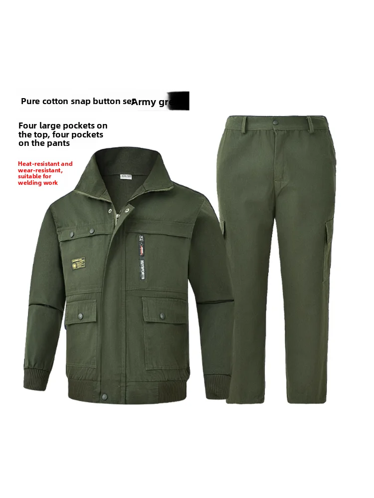 Утепленная рабочая куртка из чистого хлопка для мужчин и женщин, спецодежда для строительных работ, защитная одежда для сварщиков, устойчивая к воздействию сварочного тока.
Утепленная рабочая куртка из чистого хлопка для мужчин и женщин, спецодежда для строительных работ, защитная одежда для сварщиков, устойчивая к воздействию сварочного тока.