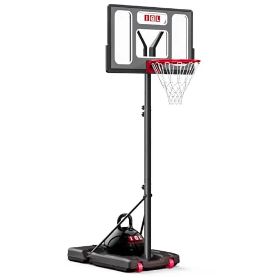 Outdoor portable basketball hoop with adjustable height 3-10 ft,40 shatterproof polycarbonate backboard, fillable base anchor k
Outdoor portable basketball hoop with adjustable height 3-10 ft,40 shatterproof polycarbonate backboard, fillable base anchor k