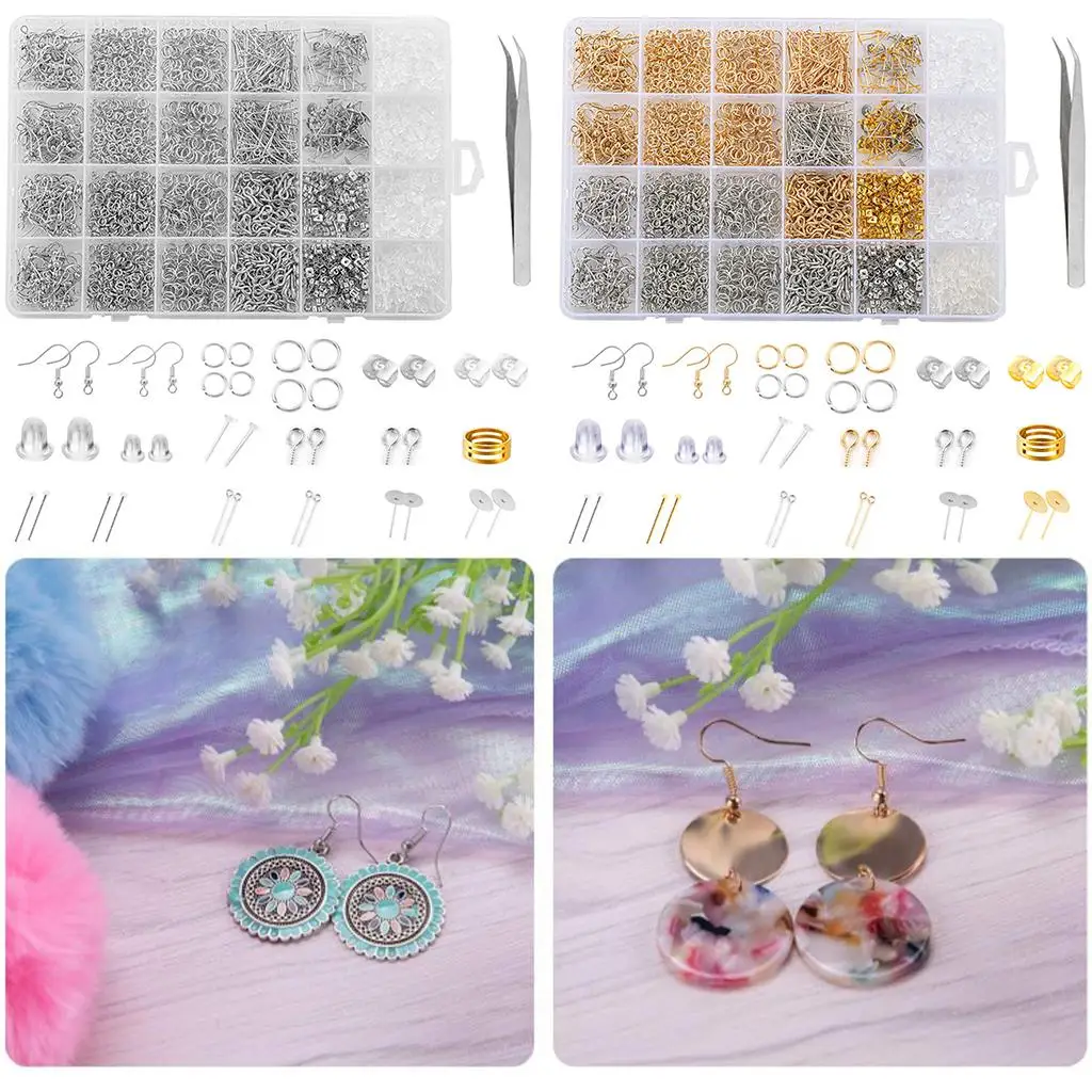 Набор для изготовления серег из 2682 предметов: гипоаллергенные комплектующие, застежки, аксессуары
Набор для изготовления серег из 2682 предметов: гипоаллергенные комплектующие, застежки, аксессуары