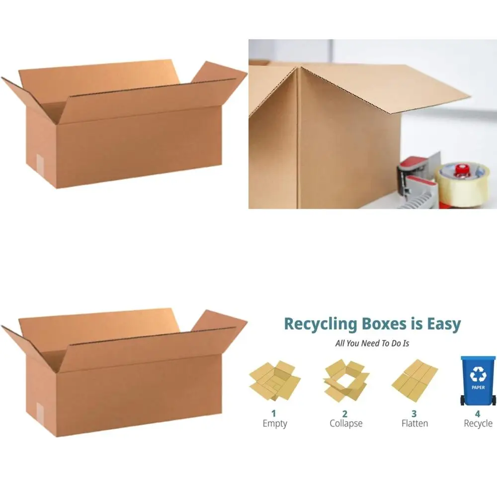 18x8x6 Set of 50 Corrugated Cardboard Boxes for Shipping, Packing, and Moving
18x8x6 Set of 50 Corrugated Cardboard Boxes for Shipping, Packing, and Moving