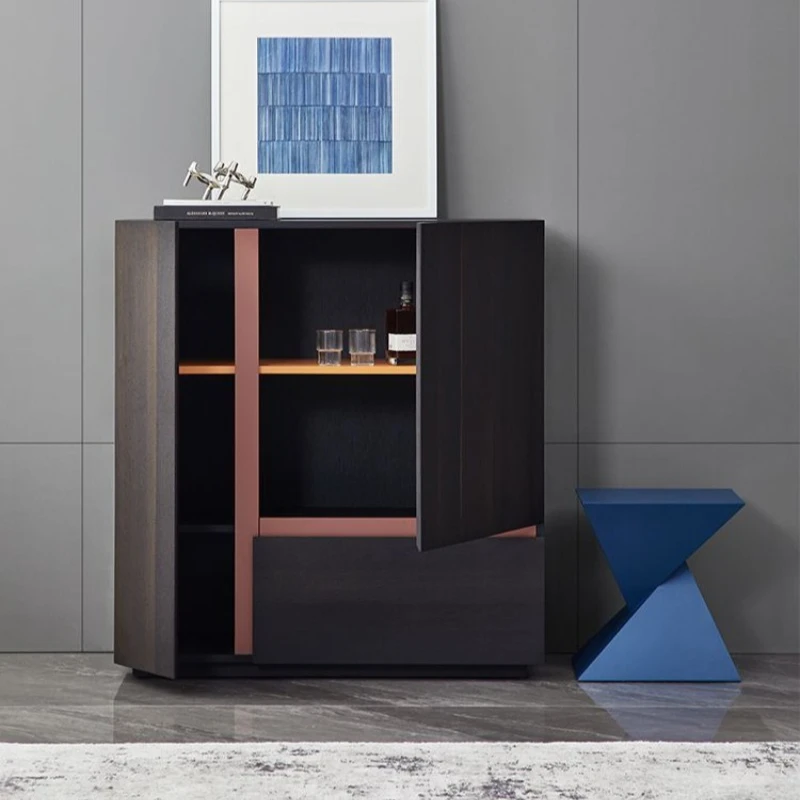 Italian modern restaurant solid wood cupboard wine cabinet, Nordic minimalist storage side cabinet 
Italian modern restaurant solid wood cupboard wine cabinet, Nordic minimalist storage side cabinet