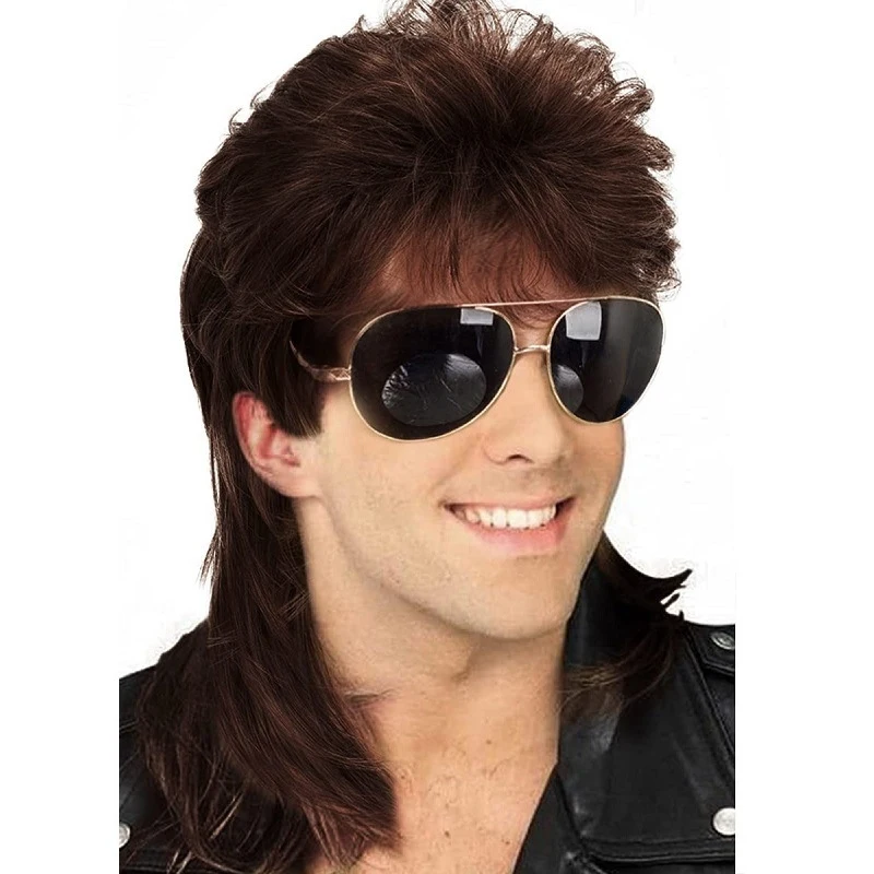 European and American men's , blackfish , brown curly hair, 80s retro cosplay Halloween wig set
European and American men's , blackfish , brown curly hair, 80s retro cosplay Halloween wig set