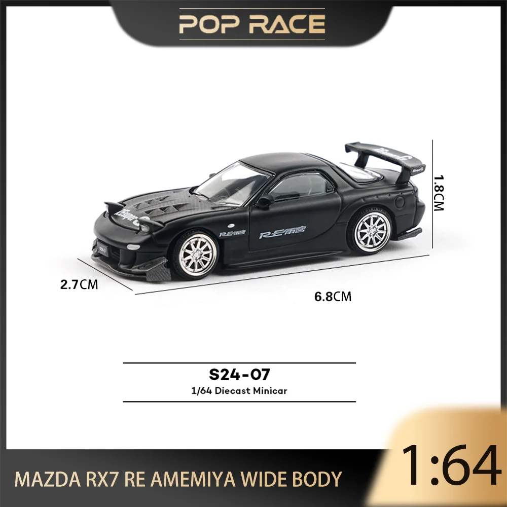 POP RAE 1:64 MAZDA RX7 RE AMEMIYA, широкий корпус из сплава, литая под давлением модель автомобиля, игрушка, коллекционная деталь дисплея 
POP RAE 1:64 MAZDA RX7 RE AMEMIYA, широкий корпус из сплава, литая под давлением модель автомобиля, игрушка, коллекционная деталь дисплея