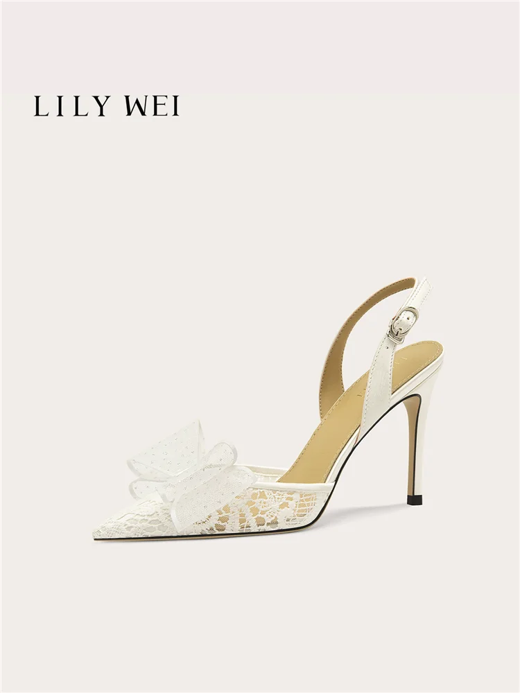 Summer new pointed lace mesh butterfly bow flat wedding shoes banquet large size small size widened high heels women's sandals
Summer new pointed lace mesh butterfly bow flat wedding shoes banquet large size small size widened high heels women's sandals