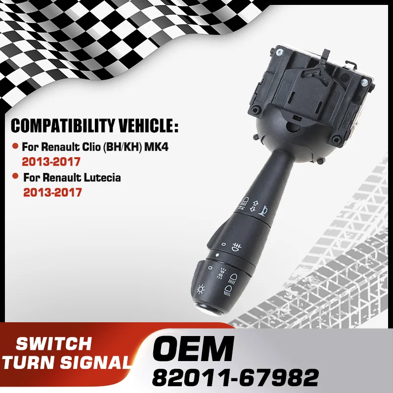 Переключатель указателей поворота и фар для Renault Clio BH KH MK4, Renault Lutecia 2013-2017, 82011-67982, 255408317R
Переключатель указателей поворота и фар для Renault Clio BH KH MK4, Renault Lutecia 2013-2017, 82011-67982, 255408317R