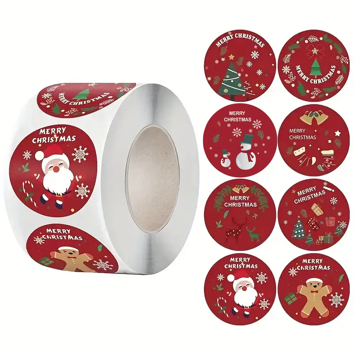 JCAC 500pcs/roll Cartoon Christmas-themed Gift Label Stickers, Self-adhesive Gift Packaging Labels, Handmade DIY Sealing Sticker
JCAC 500pcs/roll Cartoon Christmas-themed Gift Label Stickers, Self-adhesive Gift Packaging Labels, Handmade DIY Sealing Sticker