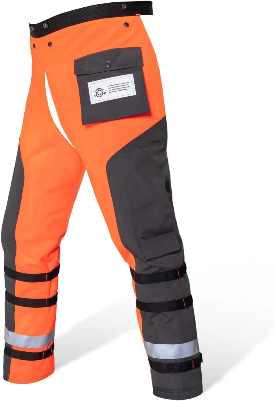 UL Class A 8 Layers Chainsaw Chaps, Apron Style, Orange Black for Safety
UL Class A 8 Layers Chainsaw Chaps, Apron Style, Orange Black for Safety