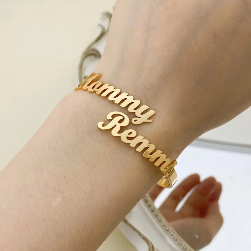 Custom Two Name Bangle, Personalized Name BangleName Bangle Gold, Couple Bracelet, Dainty LetterName Bracelet,
Custom Two Name Bangle, Personalized Name BangleName Bangle Gold, Couple Bracelet, Dainty LetterName Bracelet,