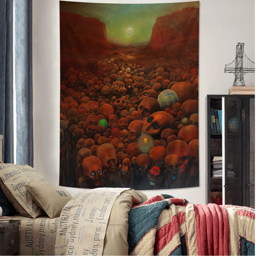 Zdzislaw Beksinski Art DIY Wall Tapestry Art Science Fiction Room Home Decor Wall Art Decor
Zdzislaw Beksinski Art DIY Wall Tapestry Art Science Fiction Room Home Decor Wall Art Decor