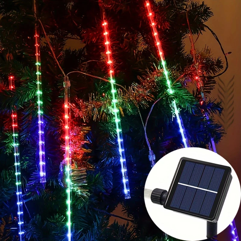 50/30cm 8Tubes Wedding Holiday Christmas Decoration Outdoor LED Garden Street Fairy String Lights Solar Meteor Shower Rain Light
50/30cm 8Tubes Wedding Holiday Christmas Decoration Outdoor LED Garden Street Fairy String Lights Solar Meteor Shower Rain Light