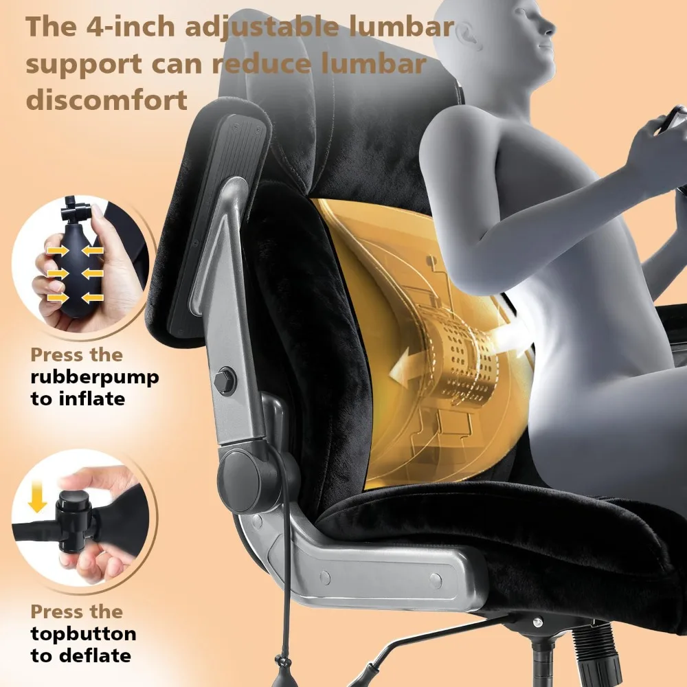 Fabric Big and Tall Office Chair 600LBS Capacity with 5D Flip Arms, Heavy Duty Cloth Computer Chair, Customized
Fabric Big and Tall Office Chair 600LBS Capacity with 5D Flip Arms, Heavy Duty Cloth Computer Chair, Customized