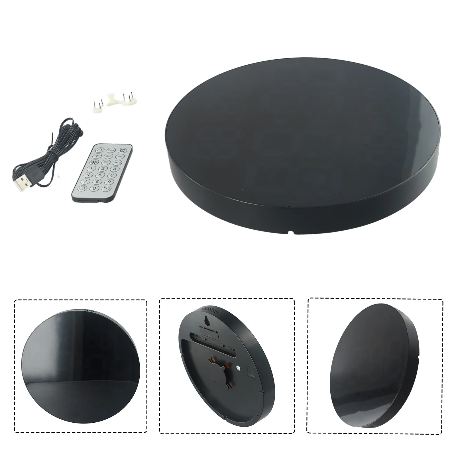 Большой цифровой дисплей, электронные часы, гигрометр, функция памяти, дисплей будильника, бесшумные часы, температура, время
Большой цифровой дисплей, электронные часы, гигрометр, функция памяти, дисплей будильника, бесшумные часы, температура, время