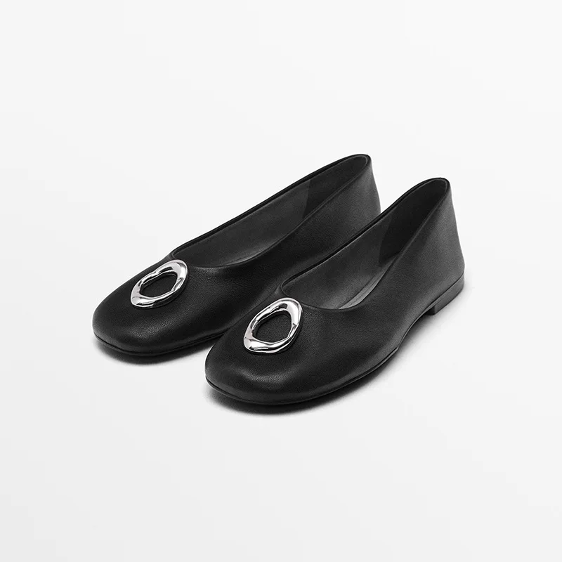 Withered Women's Shoes French Countryside Lazy Women's Shoes Genuine Leather Square Flat Shoes Comfortable And Soft Women's Shoe
Withered Women's Shoes French Countryside Lazy Women's Shoes Genuine Leather Square Flat Shoes Comfortable And Soft Women's Shoe
