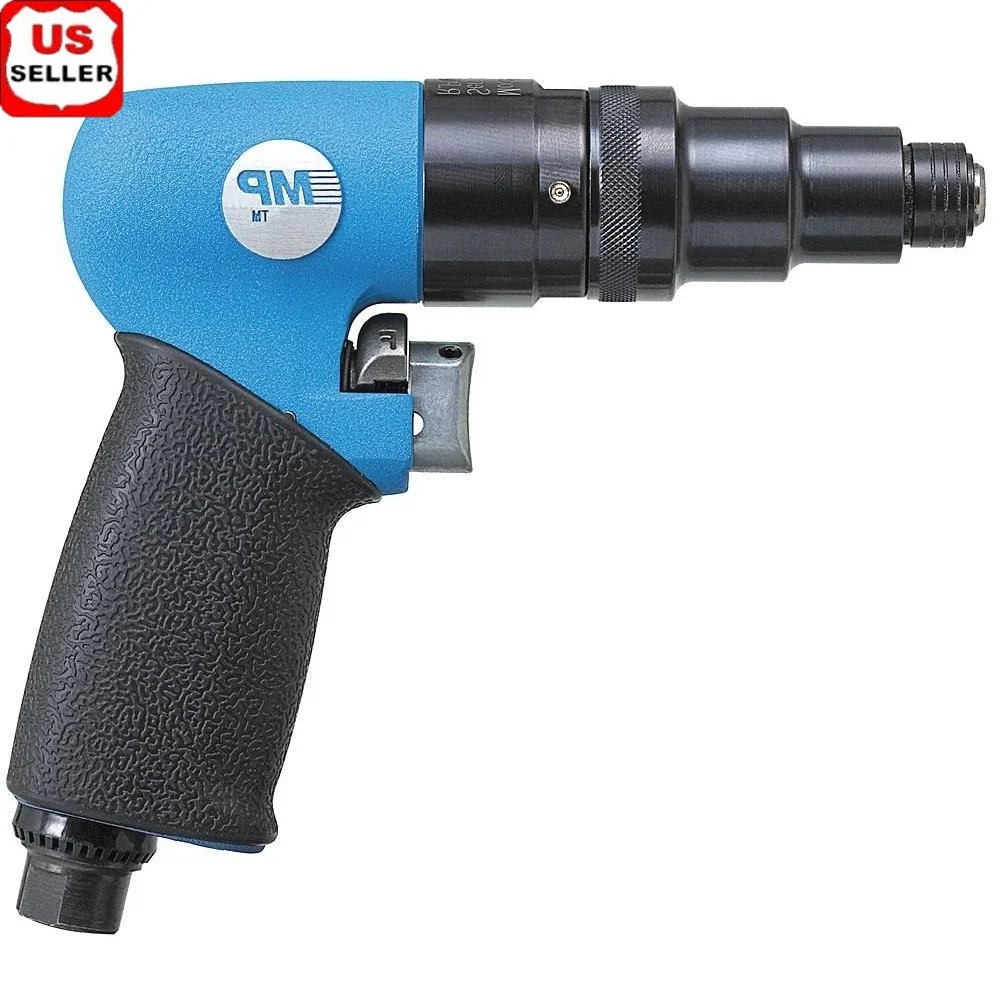 Air Screwdriver Pistol Handle 45 in.-lb. Torque 1/4" NPT Trigger Throttle 1800 rpm Industrial Duty 90 PSI Required Taiwan Origin
Air Screwdriver Pistol Handle 45 in.-lb. Torque 1/4" NPT Trigger Throttle 1800 rpm Industrial Duty 90 PSI Required Taiwan Origin