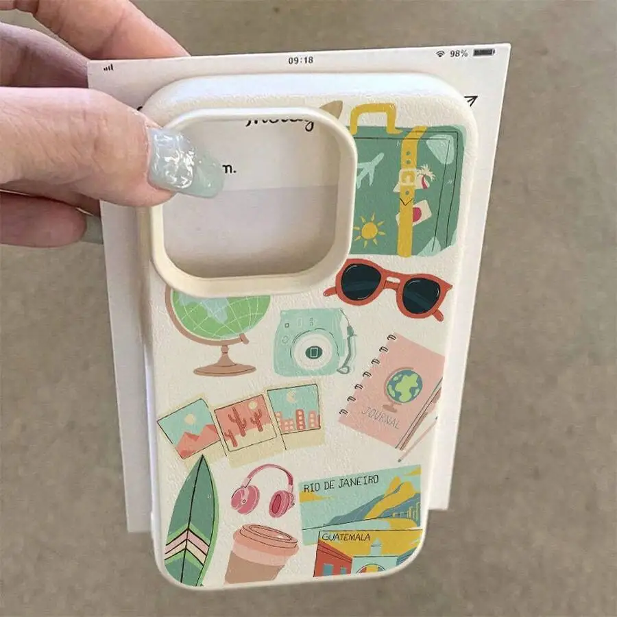 World Travel Pattern Lychee Texture Phone Case For iPhone 16 15 14 13 12 Pro Max Plus
World Travel Pattern Lychee Texture Phone Case For iPhone 16 15 14 13 12 Pro Max Plus