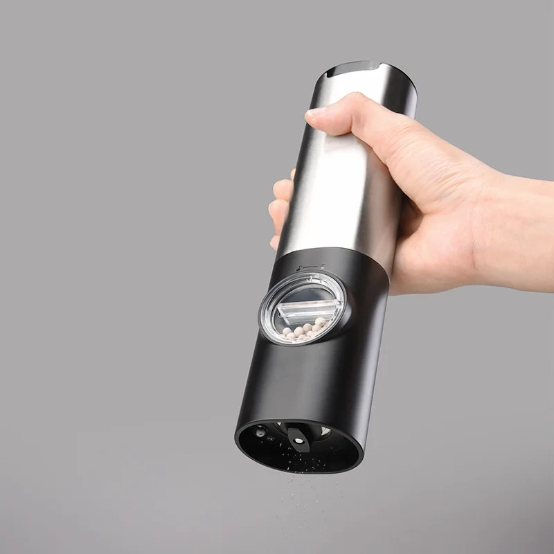 Electric Pepper Grinder Freshly Ground Automatic Salt Pepper Grinder Spice Shakers Spice Mill Adjustable Pepper Powder Grinder
Electric Pepper Grinder Freshly Ground Automatic Salt Pepper Grinder Spice Shakers Spice Mill Adjustable Pepper Powder Grinder