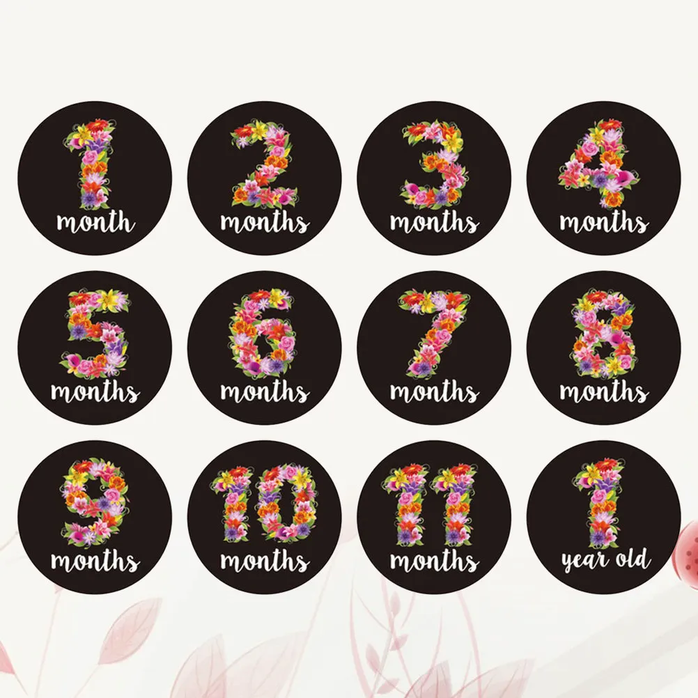 12pcs Baby Monthly Stickers Milestone Round Growth Tracker For Newborn Photography Keepsake Gift -Adhesive Props
12pcs Baby Monthly Stickers Milestone Round Growth Tracker For Newborn Photography Keepsake Gift -Adhesive Props