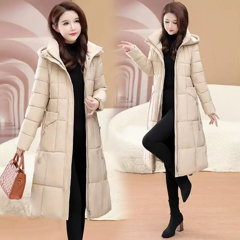 2025 Winter down Cotton Padded Long Sleeve Loose Fit Thickened Solid Color Women's Puffer Jacket With Hoodie Zipper Up Coat
2025 Winter down Cotton Padded Long Sleeve Loose Fit Thickened Solid Color Women's Puffer Jacket With Hoodie Zipper Up Coat