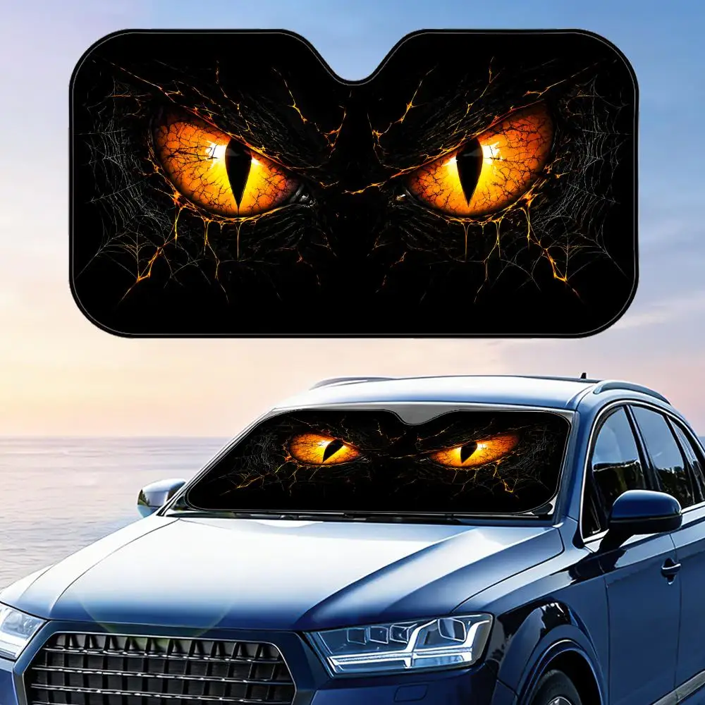 Lightning Yellow Energy Eye Sun Visor Car Front Windshield Sun Shade Foldable Reflective UV Protection Heat Insulation Cover
Lightning Yellow Energy Eye Sun Visor Car Front Windshield Sun Shade Foldable Reflective UV Protection Heat Insulation Cover
