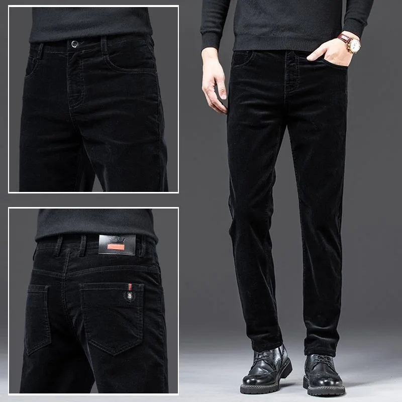 Thiened Fce Corduroy Men's Casual Pants Winter Warm Elastic Straight Leg Long Trousers Hong Kong Sle Autumn Faion
Thiened Fce Corduroy Men's Casual Pants Winter Warm Elastic Straight Leg Long Trousers Hong Kong Sle Autumn Faion