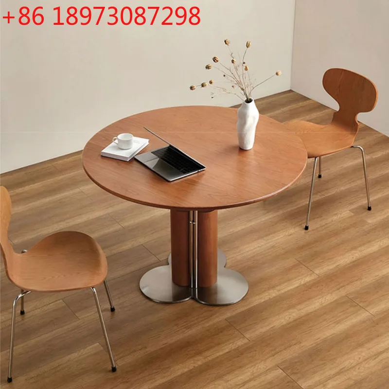 Nordic solid wood round table top retro cherry wood dining table size apartment type flying bird collection round dining table
Nordic solid wood round table top retro cherry wood dining table size apartment type flying bird collection round dining table