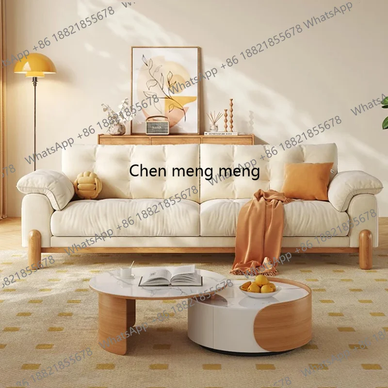 Design High Back Beige Sofas European Wood Armrest Modern Nordic Luxury Sofas Lounges Lazy Recliner Divano 2 Posti
Design High Back Beige Sofas European Wood Armrest Modern Nordic Luxury Sofas Lounges Lazy Recliner Divano 2 Posti