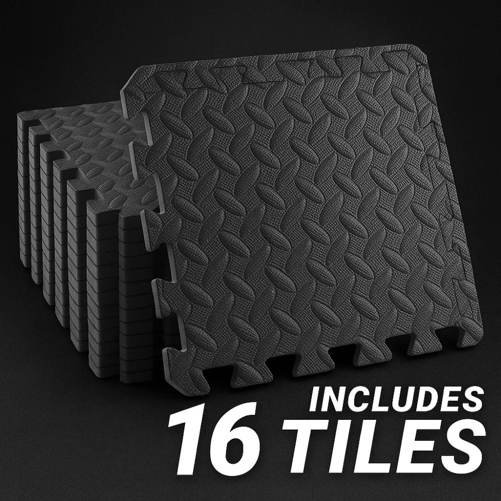 16 Piece Fitness Yoga Mat Soft EVA Foam Puzzle Mat Non Slip Interlocking Gym Mat Protective Mat for Fitness Equipment
16 Piece Fitness Yoga Mat Soft EVA Foam Puzzle Mat Non Slip Interlocking Gym Mat Protective Mat for Fitness Equipment