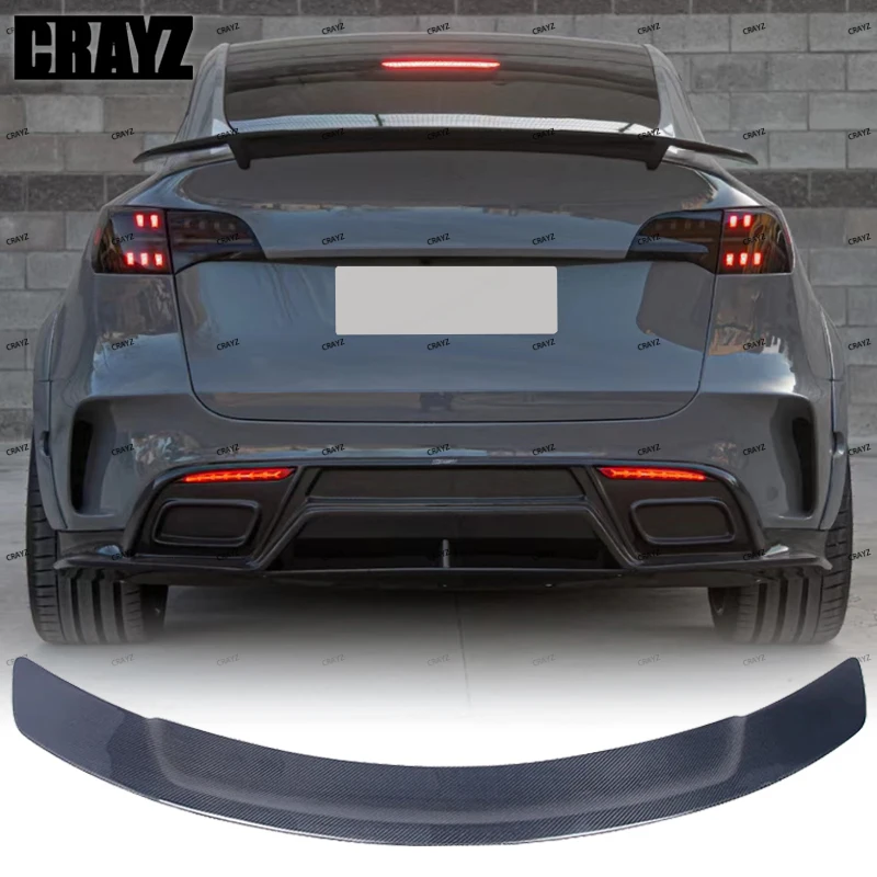 For Tesla Model Y Rear Trunk Lid Wing Carbon Fiber Car Tailgate Flap Trim Decklid Splitter Lip RT Kit Rear Spoiler 2021-2023
For Tesla Model Y Rear Trunk Lid Wing Carbon Fiber Car Tailgate Flap Trim Decklid Splitter Lip RT Kit Rear Spoiler 2021-2023