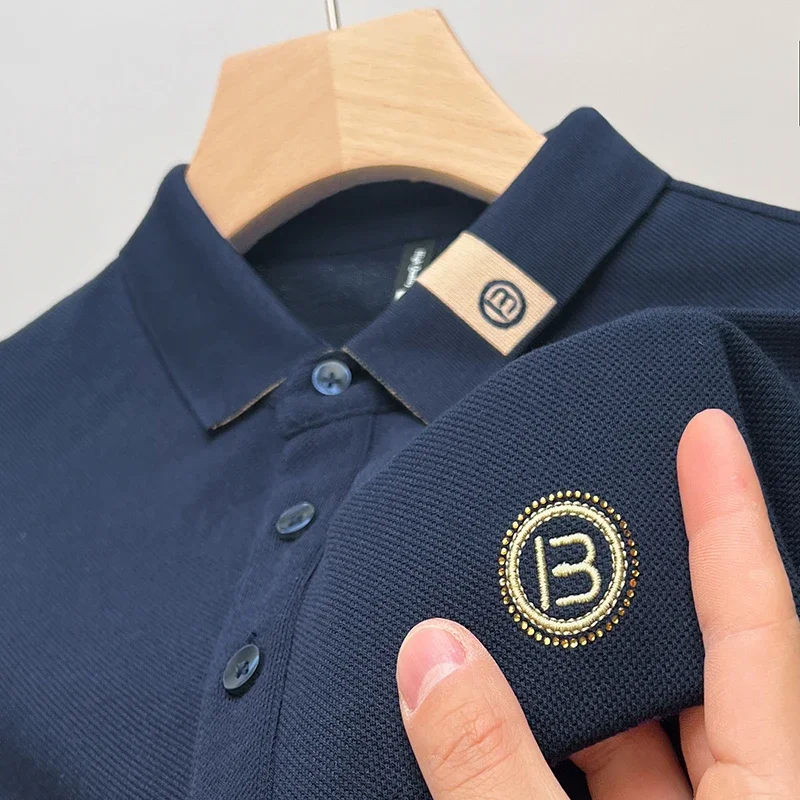 Luxury Brand Men's 100%Cotton Polo Shirt Short Sleeve Lapel T-shirt Letter Embroidered 2024 Summer Casual Glof Men Clothing Wear
Luxury Brand Men's 100%Cotton Polo Shirt Short Sleeve Lapel T-shirt Letter Embroidered 2024 Summer Casual Glof Men Clothing Wear