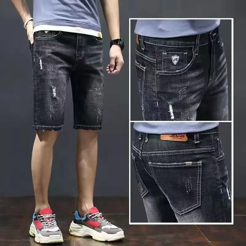 Летние тонкие эластичные джинсовые шорты мужские рваные прямые укороченные повседневные брюки молодежные модные для бизнеса и отдыха
Летние тонкие эластичные джинсовые шорты мужские рваные прямые укороченные повседневные брюки молодежные модные для бизнеса и отдыха