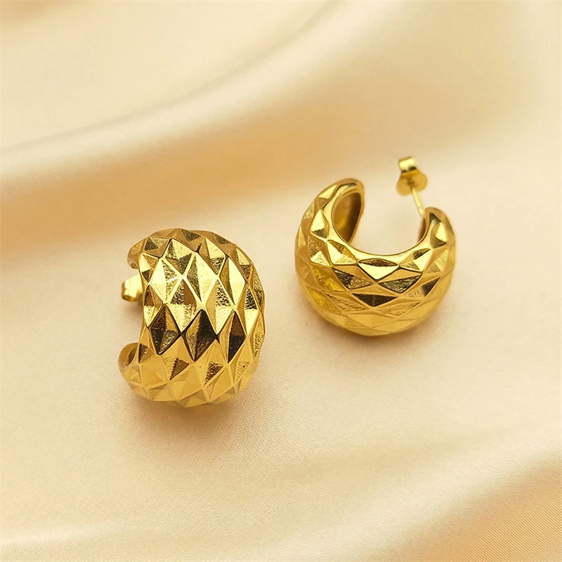 Stainless Steel Y2k Geometric Small Creative Stud Earrings High Quality Romantic Cute Earring Jewelry for Women Gift EZZZ637S01
Stainless Steel Y2k Geometric Small Creative Stud Earrings High Quality Romantic Cute Earring Jewelry for Women Gift EZZZ637S01