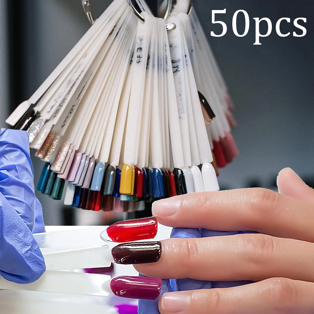 50/40pcs Clear Fan Nail Polish Practice Display Tips UV Gel Nail Tips Color Card Nail Art Display Plate Manicure Accessories Too
50/40pcs Clear Fan Nail Polish Practice Display Tips UV Gel Nail Tips Color Card Nail Art Display Plate Manicure Accessories Too