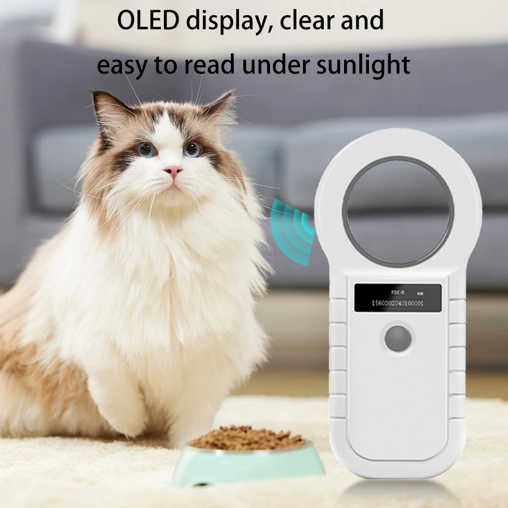 Pet Microchip Scanner Handheld Micro Chip Reader Scanner 134.2kHz 125kHz with Stable OLED Display for ISO 11784/11785 FDX-B EMID
Pet Microchip Scanner Handheld Micro Chip Reader Scanner 134.2kHz 125kHz with Stable OLED Display for ISO 11784/11785 FDX-B EMID