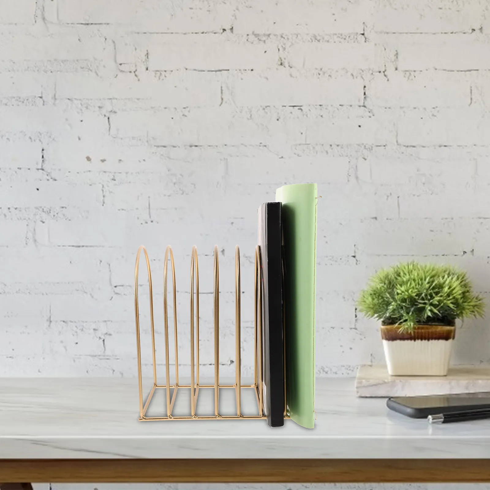 Stylish Iron Desktop Magazine Holder Countertop Organizer for Books Files Papers Folders Modern Sleek Desk File Holder Small
Stylish Iron Desktop Magazine Holder Countertop Organizer for Books Files Papers Folders Modern Sleek Desk File Holder Small