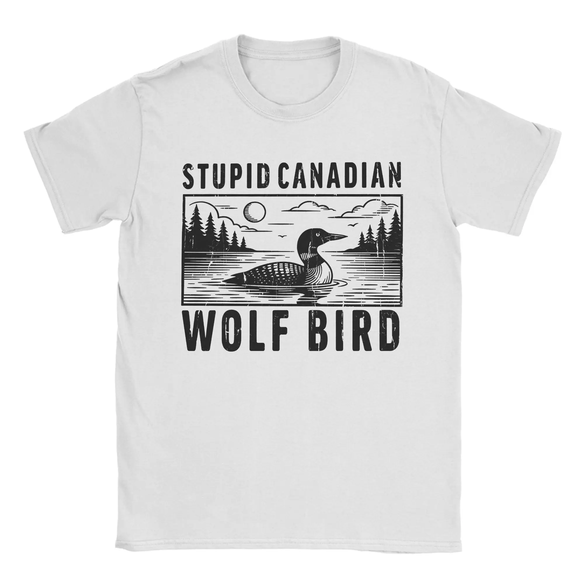 Мужская футболка Stupid Canadian Wolf Bird, забавная футболка из 100% хлопка, футболки с круглым вырезом, одежда с короткими рукавами, подарок на день рождения
Мужская футболка Stupid Canadian Wolf Bird, забавная футболка из 100% хлопка, футболки с круглым вырезом, одежда с короткими рукавами, подарок на день рождения