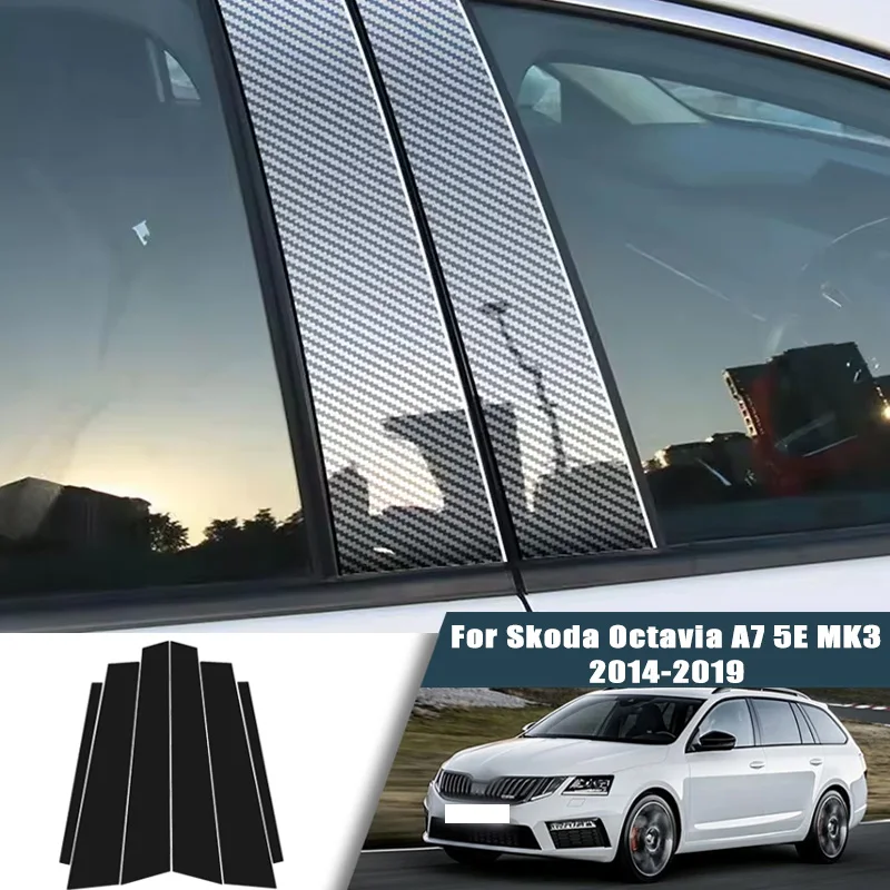 Glossy Black Carbon Fiber Window Door Deal B C Pillar Post Cover Sticker For Skoda Octavia A7 5E MK3 2014-2019 2015 2016 2017
Glossy Black Carbon Fiber Window Door Deal B C Pillar Post Cover Sticker For Skoda Octavia A7 5E MK3 2014-2019 2015 2016 2017
