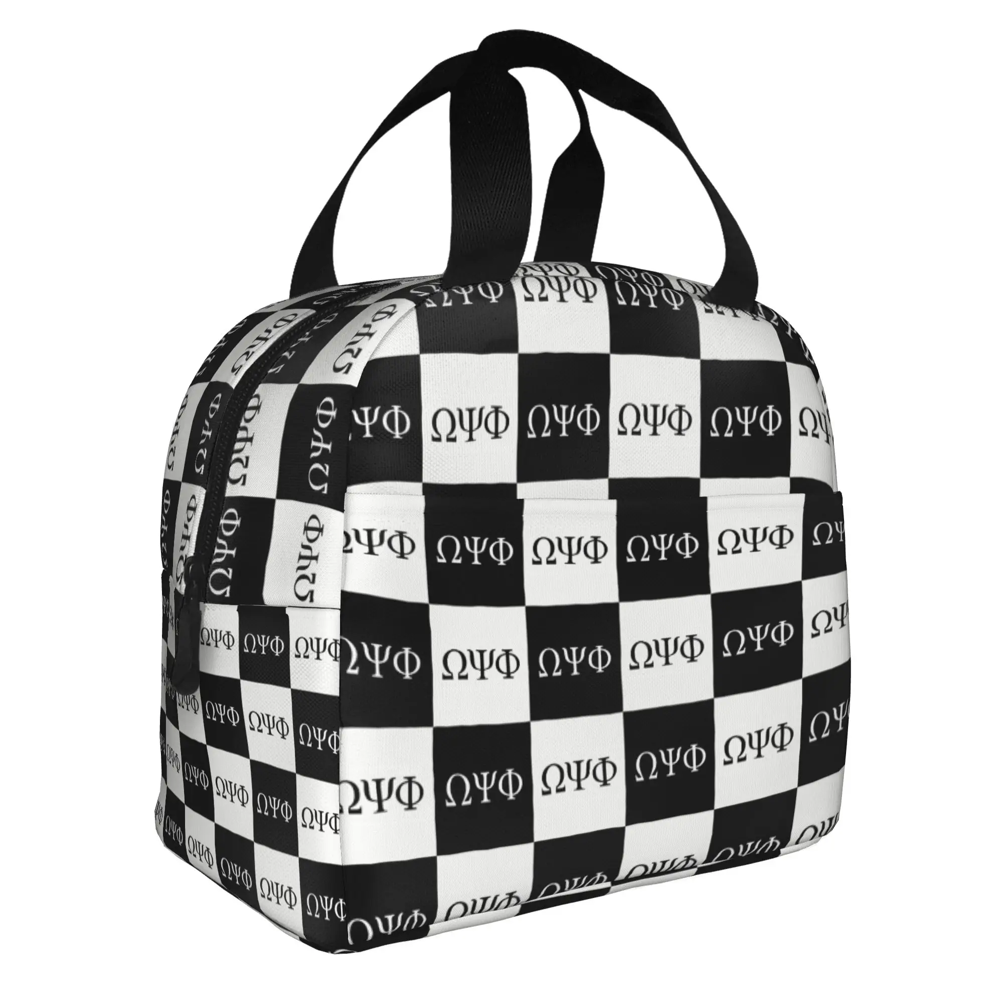 African American Fraternity Psi Phi Thermal Insulated Lunch Bag Checkered Plaid Psi Phi Portable Lunch Container for Food Box
African American Fraternity Psi Phi Thermal Insulated Lunch Bag Checkered Plaid Psi Phi Portable Lunch Container for Food Box