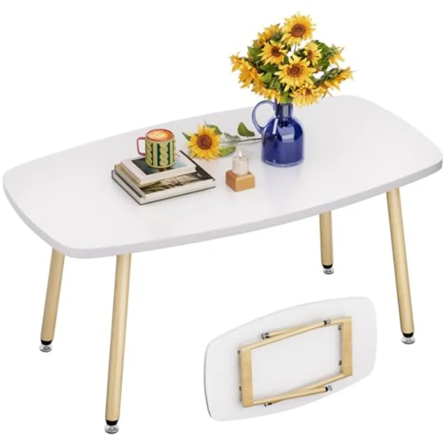 Folding Coffee Table 39.3'' White Coffee Tables for Living Room Portable Simple Modern Rectangular Center Table for Small Space
Folding Coffee Table 39.3'' White Coffee Tables for Living Room Portable Simple Modern Rectangular Center Table for Small Space