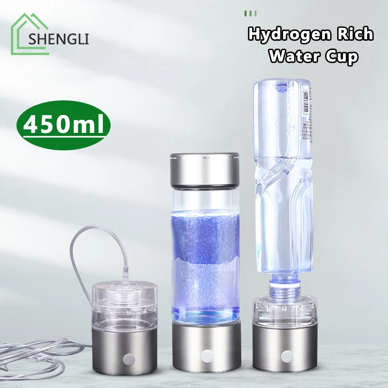 1PC 450ML Portable Hydrogen Water Generator 3 Minutes High Concentration Hydrogen Water Generator Hydrogen absorption
1PC 450ML Portable Hydrogen Water Generator 3 Minutes High Concentration Hydrogen Water Generator Hydrogen absorption