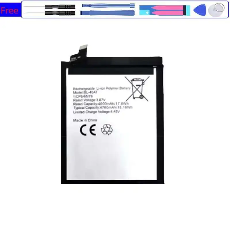 4700mAh For Tecno BL-46AT Long Lasting Good Low-Temperature Performance Mobile Phone Battery
4700mAh For Tecno BL-46AT Long Lasting Good Low-Temperature Performance Mobile Phone Battery