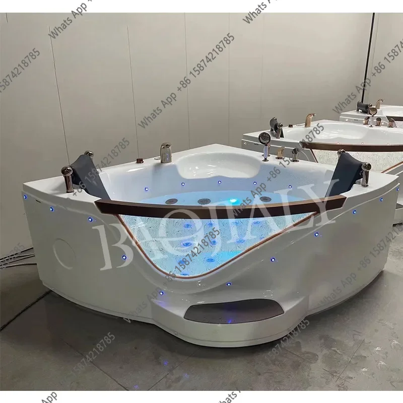 X30 Acrylic Luxury Surf Jacuzzi Household Bubble Bath Intelligent Thermostatic Heating Fan Shaped Double Bath
X30 Acrylic Luxury Surf Jacuzzi Household Bubble Bath Intelligent Thermostatic Heating Fan Shaped Double Bath