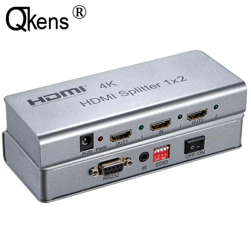 4K HDMI Splitter 1X2 1080P 1 IN 2 Out HDMI Switch Splitter with EDID RS232 for PS4 Xbox Camera Laptop PC To TV 1 To 2 Monitors
4K HDMI Splitter 1X2 1080P 1 IN 2 Out HDMI Switch Splitter with EDID RS232 for PS4 Xbox Camera Laptop PC To TV 1 To 2 Monitors