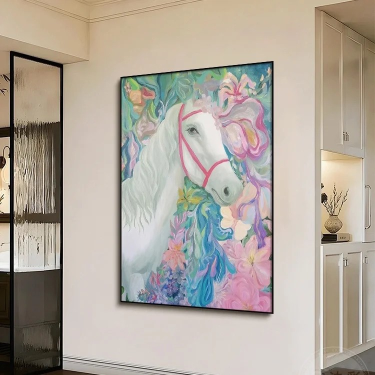 * Modern Style Painted White Horse Hanging Painting Niche Art 40x60cm Raw Silk Restaurant Decorative Painting Sale
* Modern Style Painted White Horse Hanging Painting Niche Art 40x60cm Raw Silk Restaurant Decorative Painting Sale