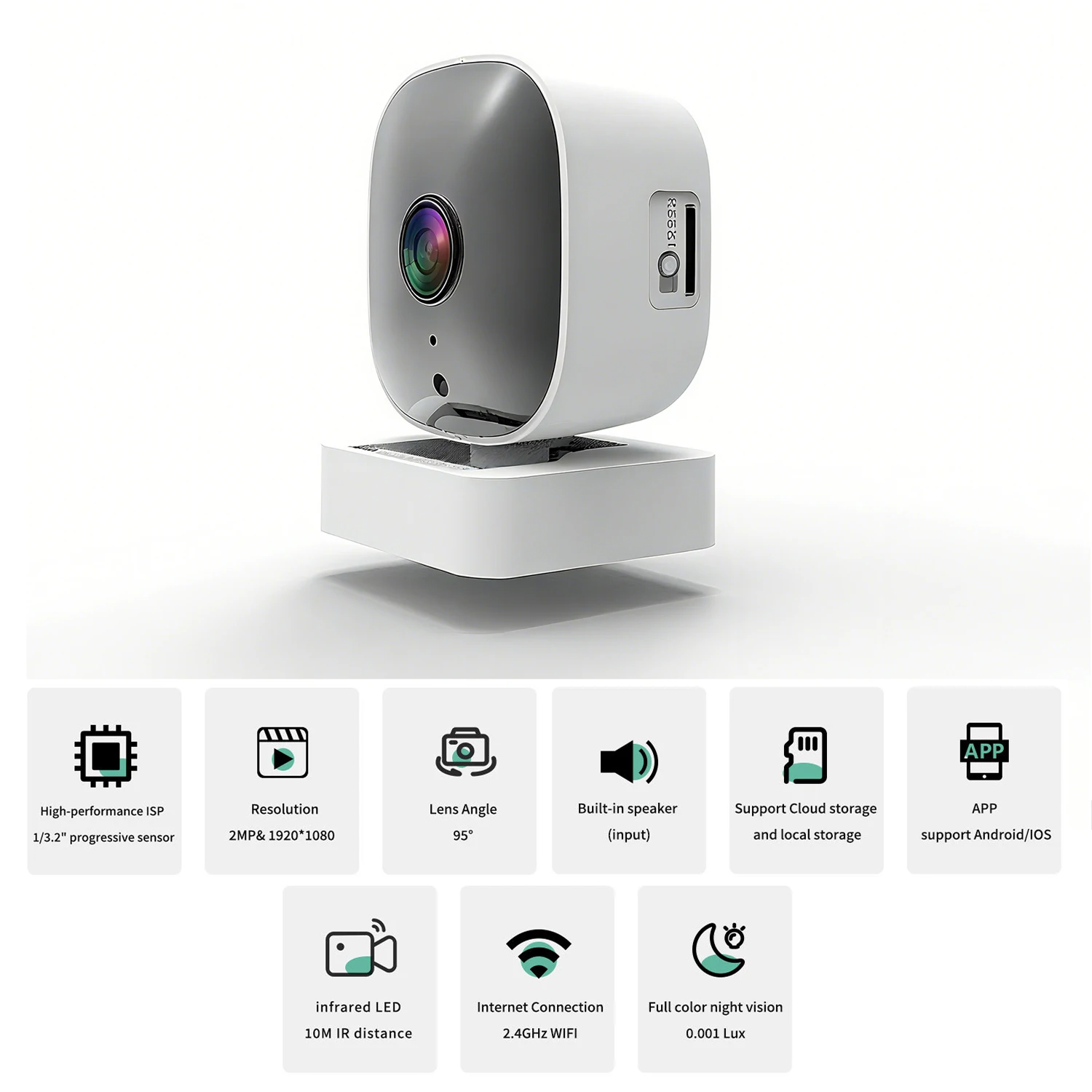2.5K AI Security Camera, Indoor/Outdoor Cameras for Home Security, Baby Monitor & Pet Camera, Vibrant Color Night Vision
2.5K AI Security Camera, Indoor/Outdoor Cameras for Home Security, Baby Monitor & Pet Camera, Vibrant Color Night Vision